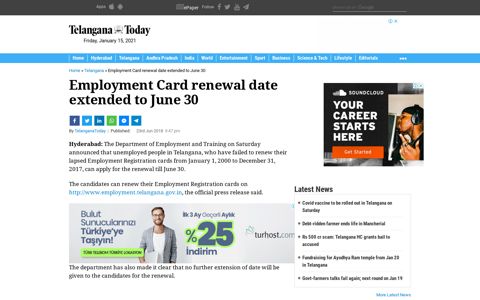 Employment Card renewal date extended to June 30