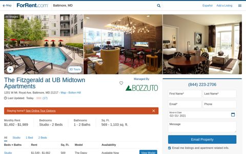 The Fitzgerald at UB Midtown Apartments For Rent in ...