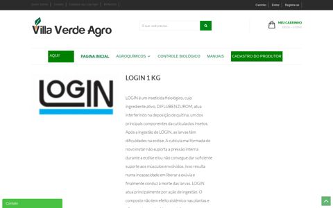 Inseticida - Login 250 - 1 KG - Villa Verde Agro: Compre Aqui!