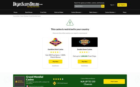 Grand Mondial Casino Review – Expert Ratings and User ...