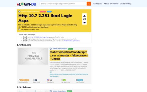 Http 10.7 2.251 Ibad Login Aspx - A database full of login ...