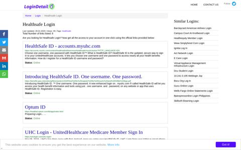 Healthsafe Login HealthSafe ID - accounts.myuhc.com - https ...