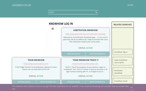 knowhow log in - General Information about Login