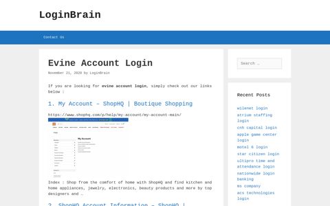Evine Account My Account - Shophq | Boutique Shopping
