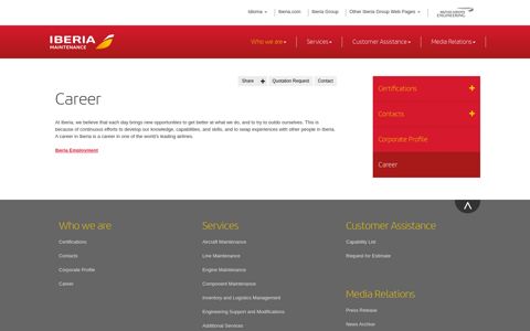 [ Career ] - Iberia Maintenance