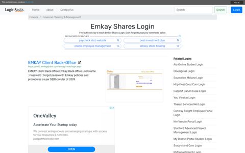 Emkay Shares - EMKAY Client Back-Office - LoginFacts