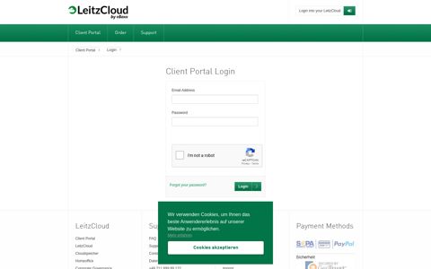 Client Portal Login - Leitz Cloud