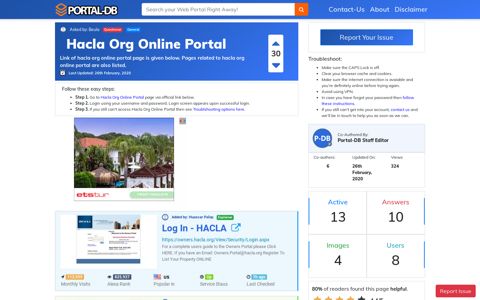 Hacla Org Online Portal
