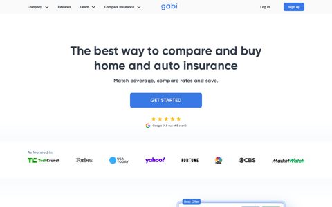 Gabi | Compare Home & Auto Insurance | Save Money