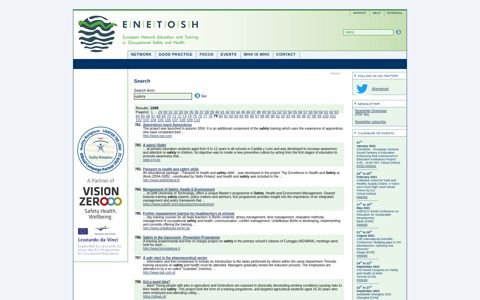 European Network Education and Training in ... - ENETOSH