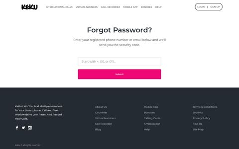 Forgot Password | KeKu