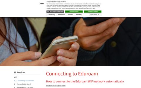 IT Services | Connecting to Eduroam | Griffith College