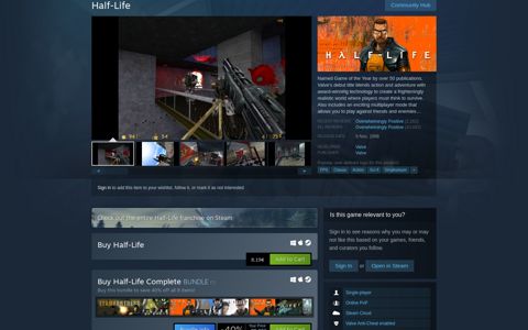 Half-Life on Steam