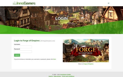 Login - InnoGames Support