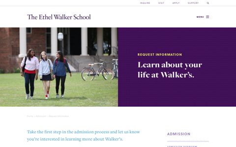Request Information - Ethel Walker School