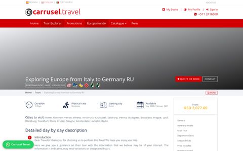 Exploring Europe from Italy to Germany RU - Carrusel.travel ...