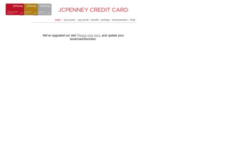 JCPenney - Login Page