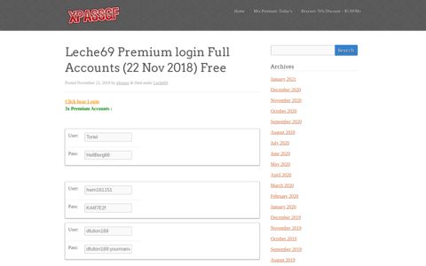 Leche69 Premium login Full Accounts - xpassgf