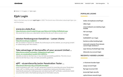 Ejpk Login ❤️ One Click Access