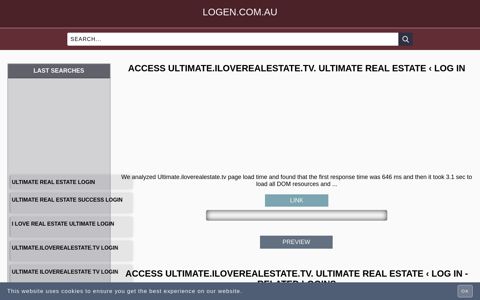 Access ultimate.iloverealestate.tv. Ultimate Real Estate ‹ Log In - logen