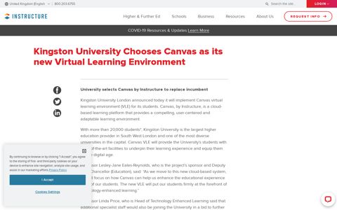 Kingston University Chooses Canvas as its new ... - Instructure