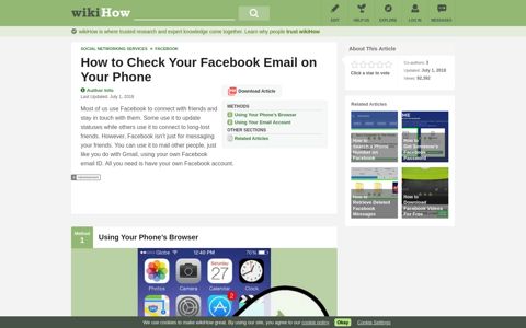How to Check Your Facebook Email on Your Phone: 11 Steps