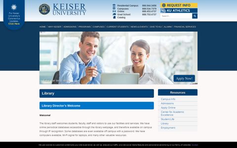 Welcome to Our Library | Keiser University