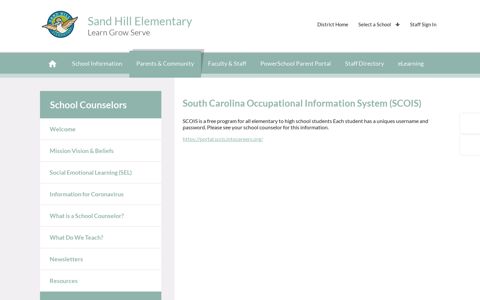 South Carolina Occupational Information System (SCOIS)
