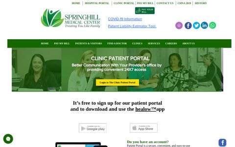 patient portal clinics | smc - Springhill Medical Center