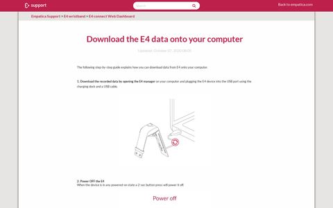 Download the E4 data onto your computer – Empatica Support