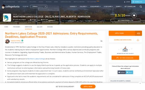 Northern Lakes College 2020-2021 Admissions: Entry ...