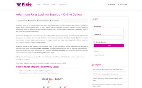eharmony User Login Page for Online Dating - eharmony.com