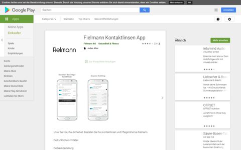 Fielmann Kontaktlinsen App – Apps bei Google Play
