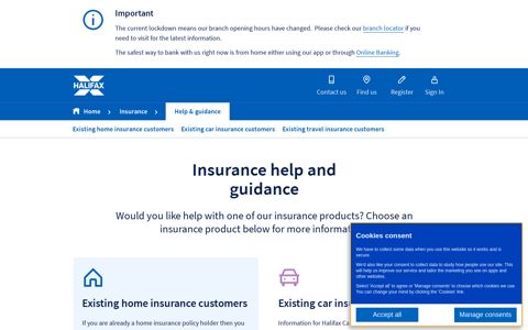 Insurance Help, Advice & Guidance | Insurance | Halifax