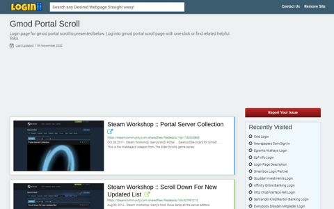 Gmod Portal Scroll - Loginii.com