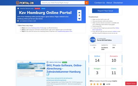 Kzv Hamburg Online Portal