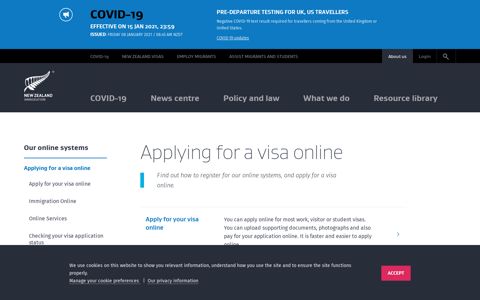 Applying for a visa online | Immigration New Zealand