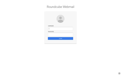 Roundcube Webmail Login