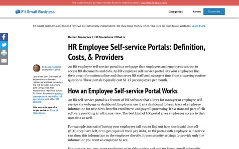 HR Employee Self-service Portals: Definition, Costs, & Providers