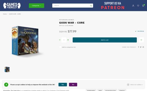 GODS WAR - CORE - Games of Berkeley