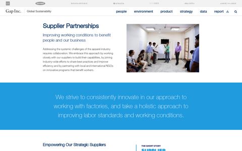 Supplier Partnerships | Gap Sustainability