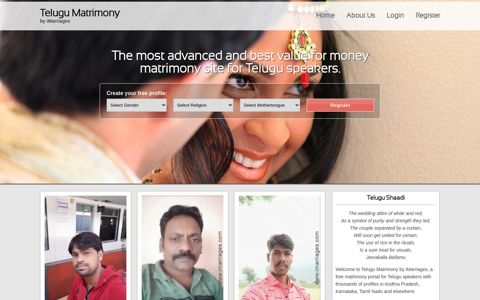 Telugu Matrimony With No Fees - తెలుగు ... - iMarriages
