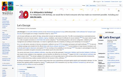 Let's Encrypt - Wikipedia