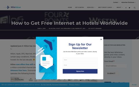 How to Get Free Internet at Hotels Worldwide - MileValue