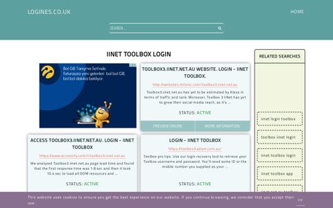 iinet toolbox login - General Information about Login