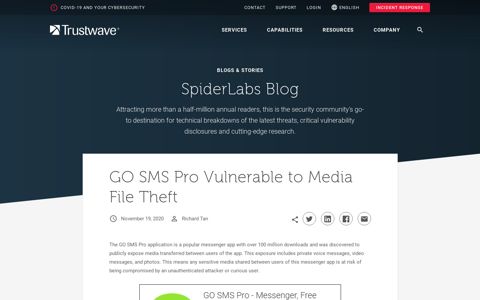 GO SMS Pro Vulnerable to Media File Theft | Trustwave