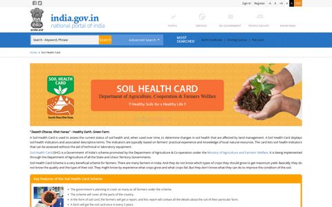 Soil Health Card | National Portal of India