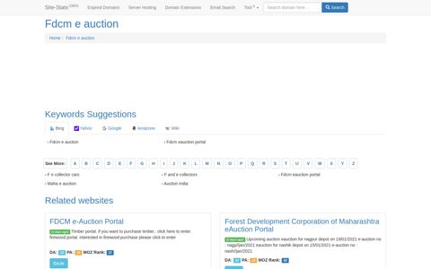 Fdcm e auction - Site-Stats .ORG