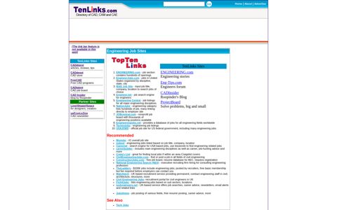 TopTen Engineering Job Sites - TenLinks.com