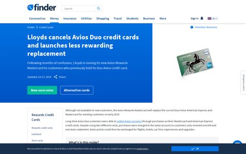 Changes to the Lloyds Avios Duo credit card explained